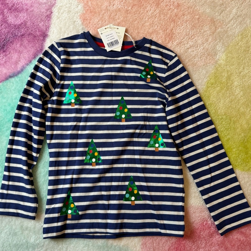 NWT Boden size 6/7 Christmas tree tee